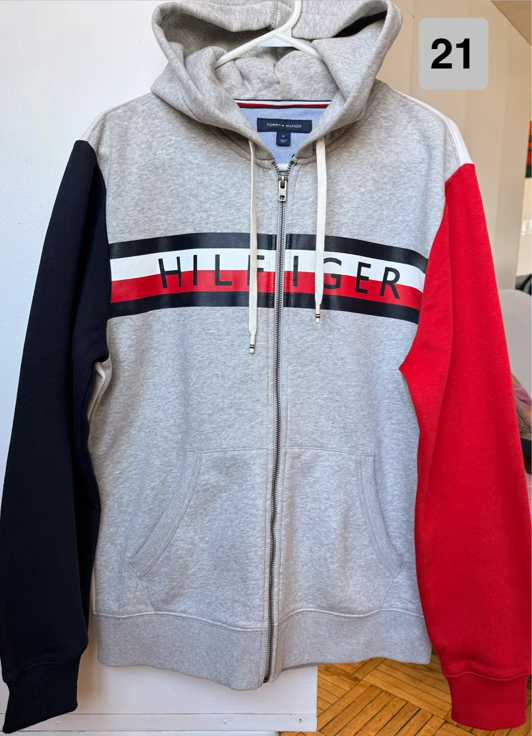 Tommy Hilfiger Colour Block Zip-Up Hoodie
