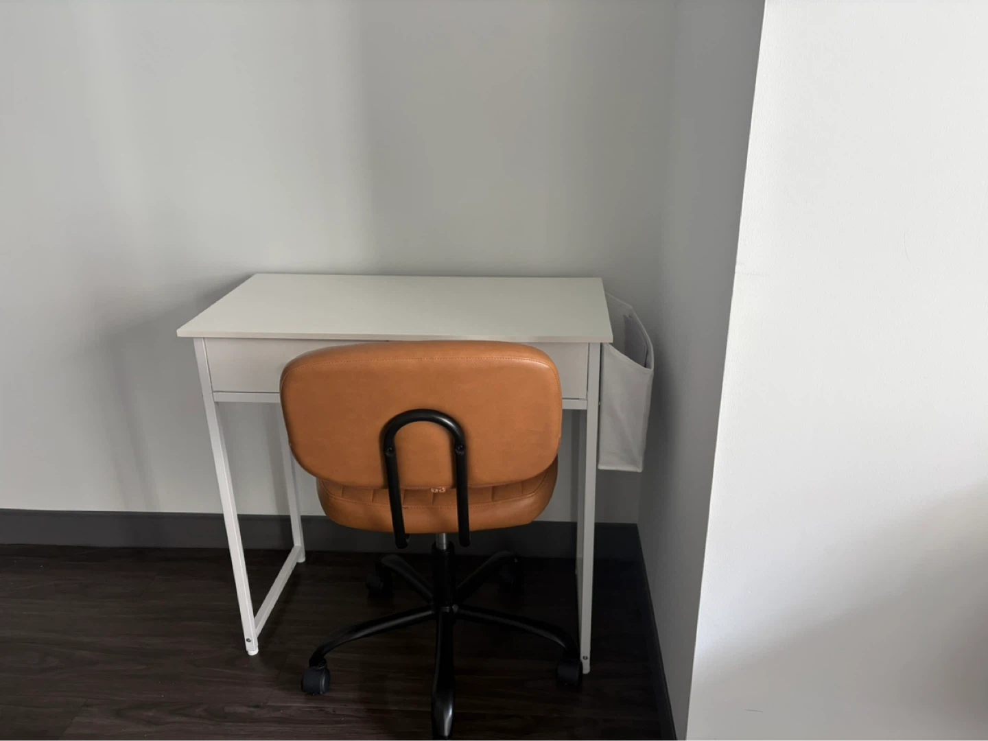 White Writing Desk with Chair