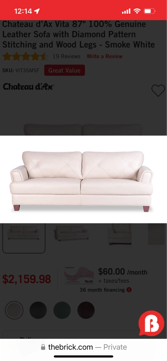 *** Genuine Leather Sofa Set – Excellent Condition *** - photo 4