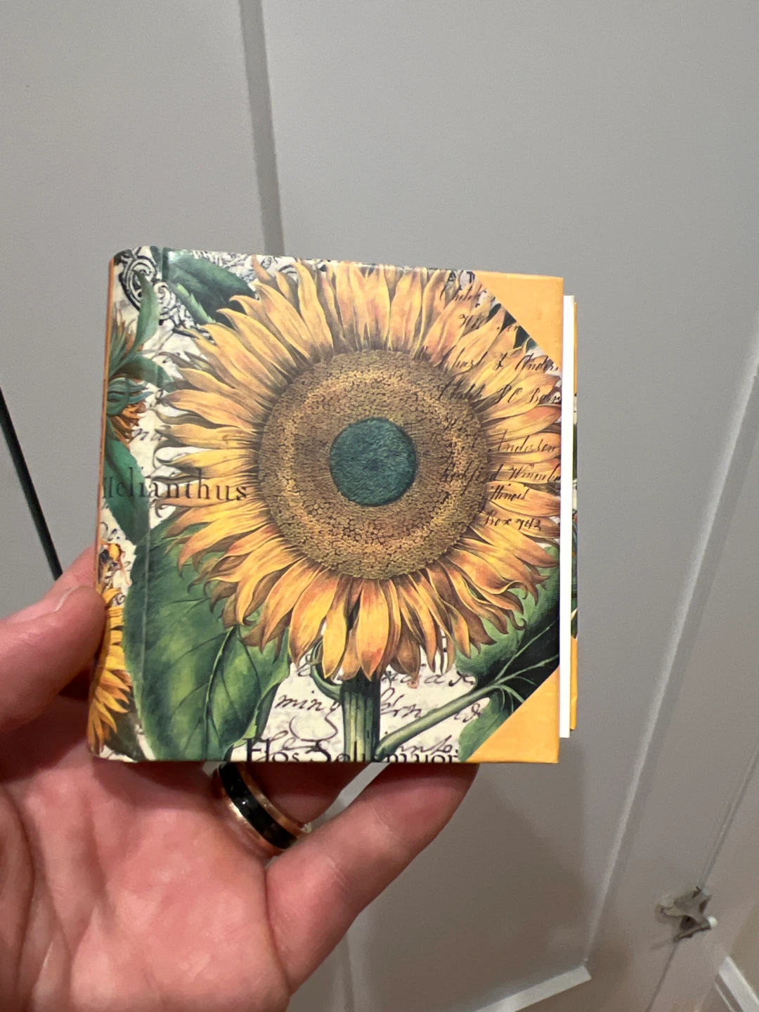 Used Michel Design Works Sunflower "Book Notepad"