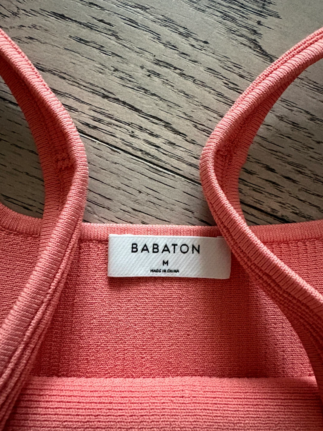 BABATON Coral Ribbed Tank Top Size M - photo 2