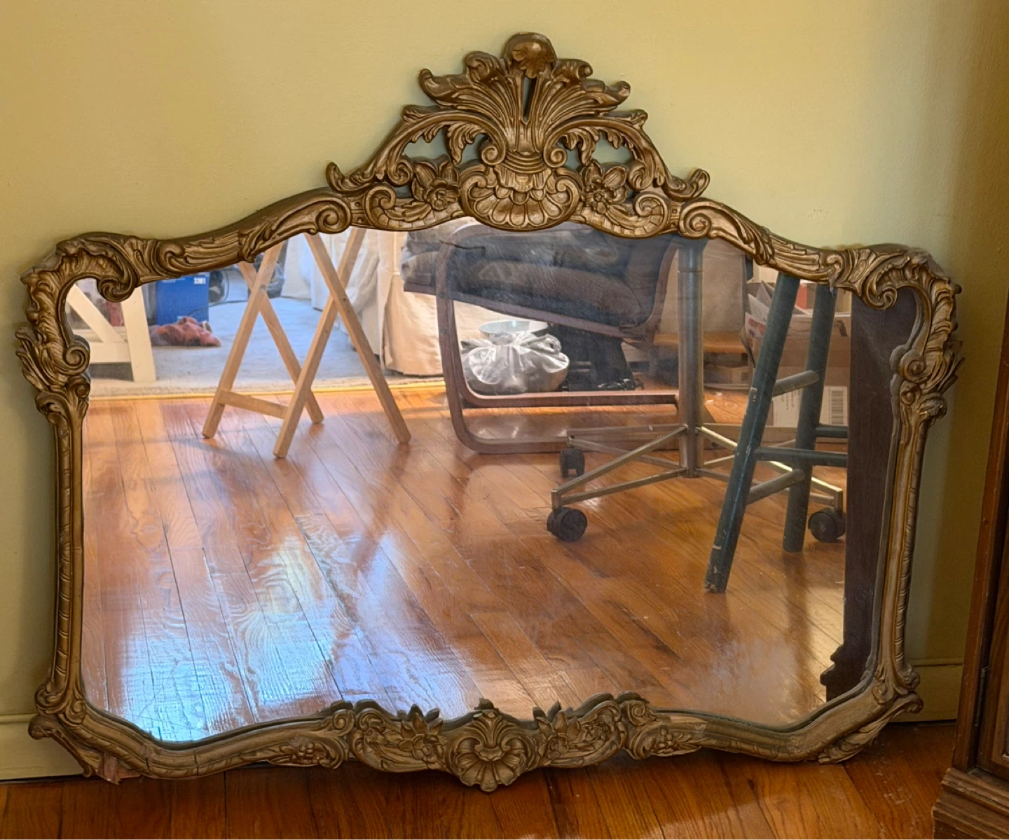 Ornate Gold Wall Mirror