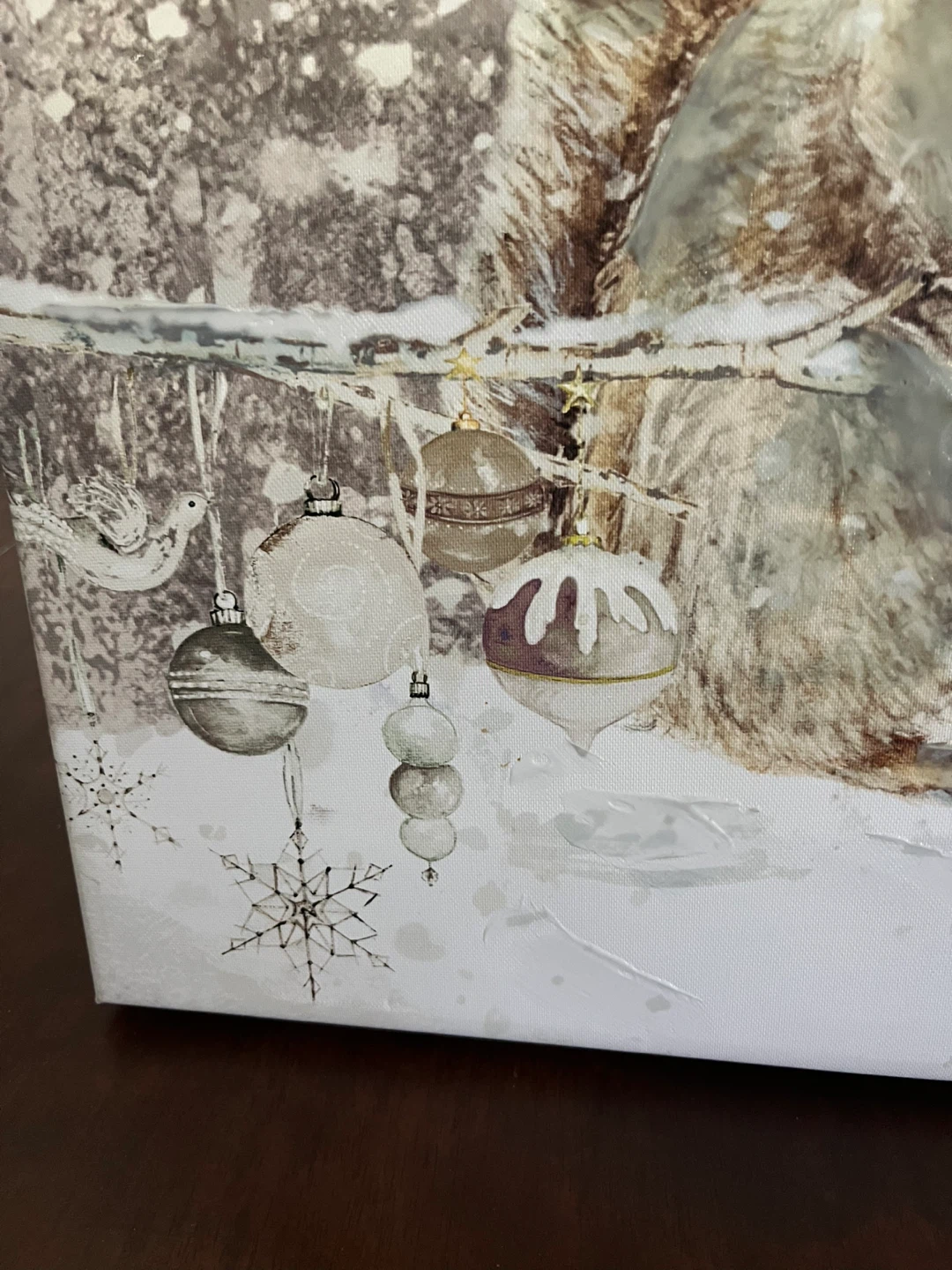 Kathryn White Believe Squirrel Winter Christmas Canvas Art - photo 4
