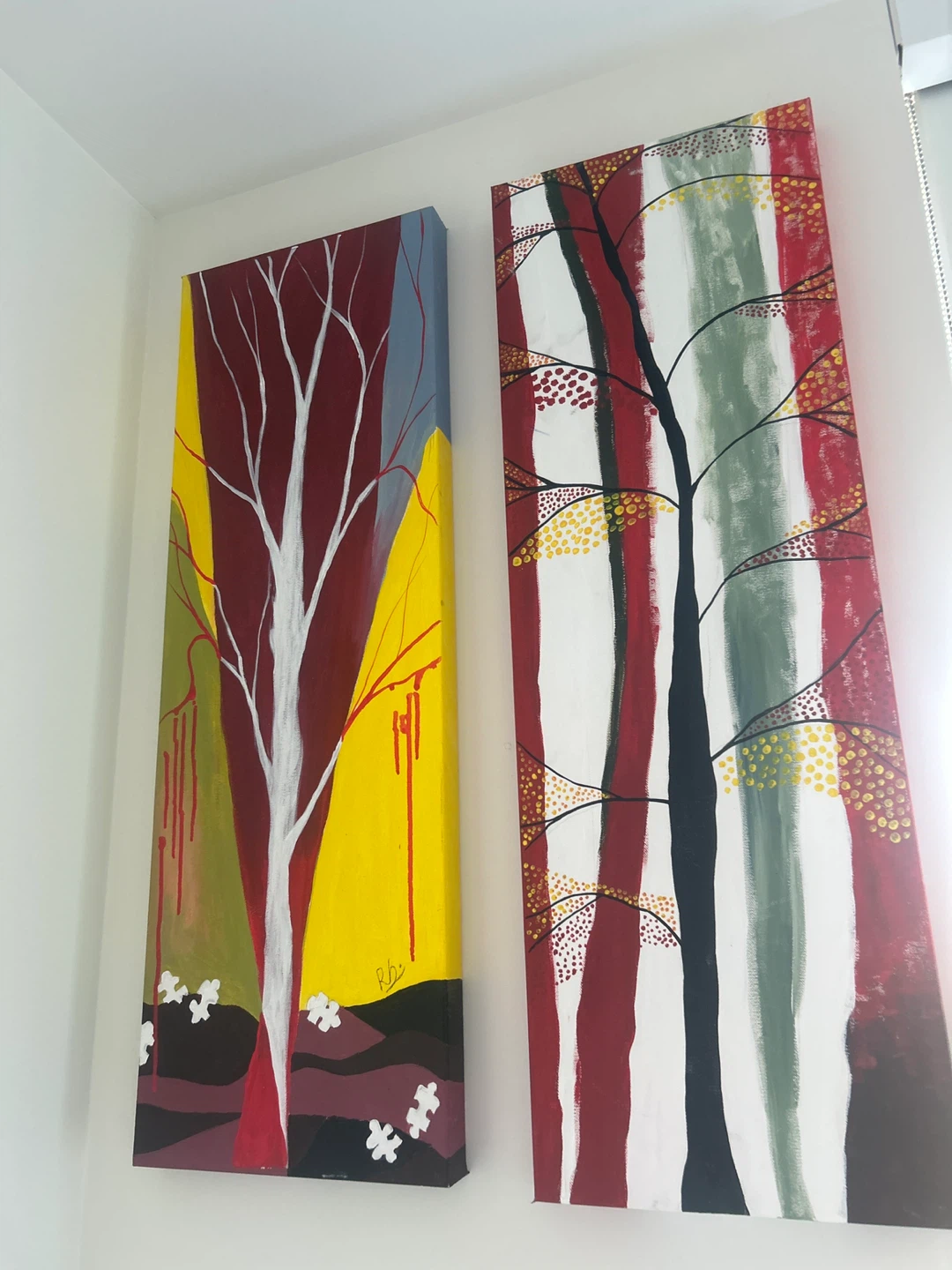 Set of 2 Modern Tree Canvas Art Prints - photo 3