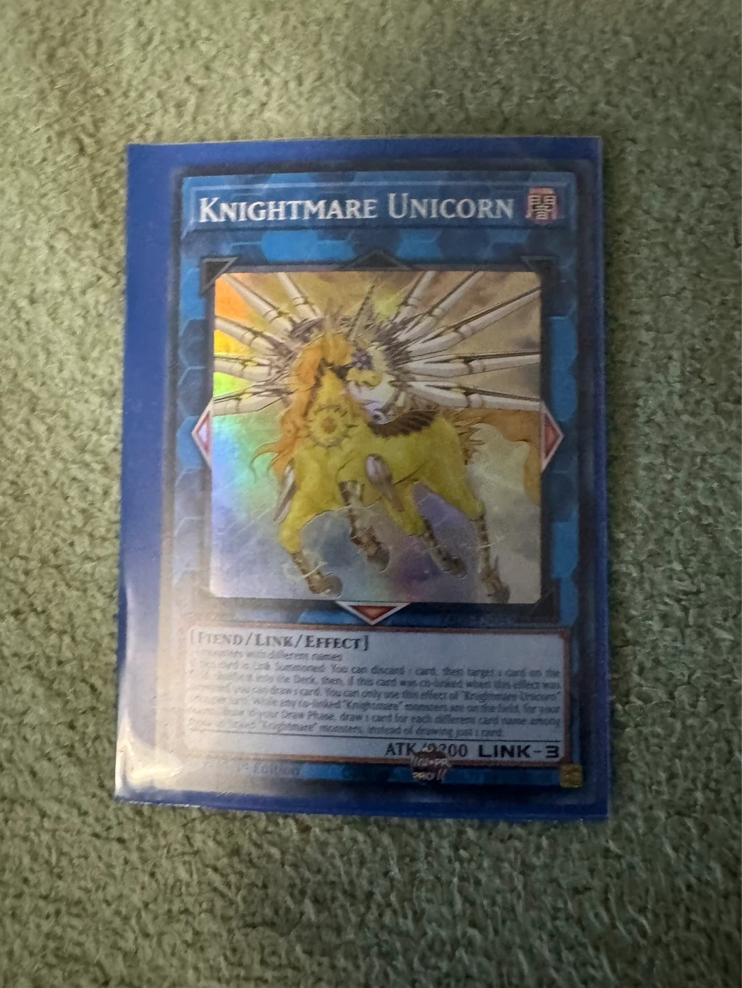 Yu-Gi-Oh! Nightmare Unicorn Trading Card