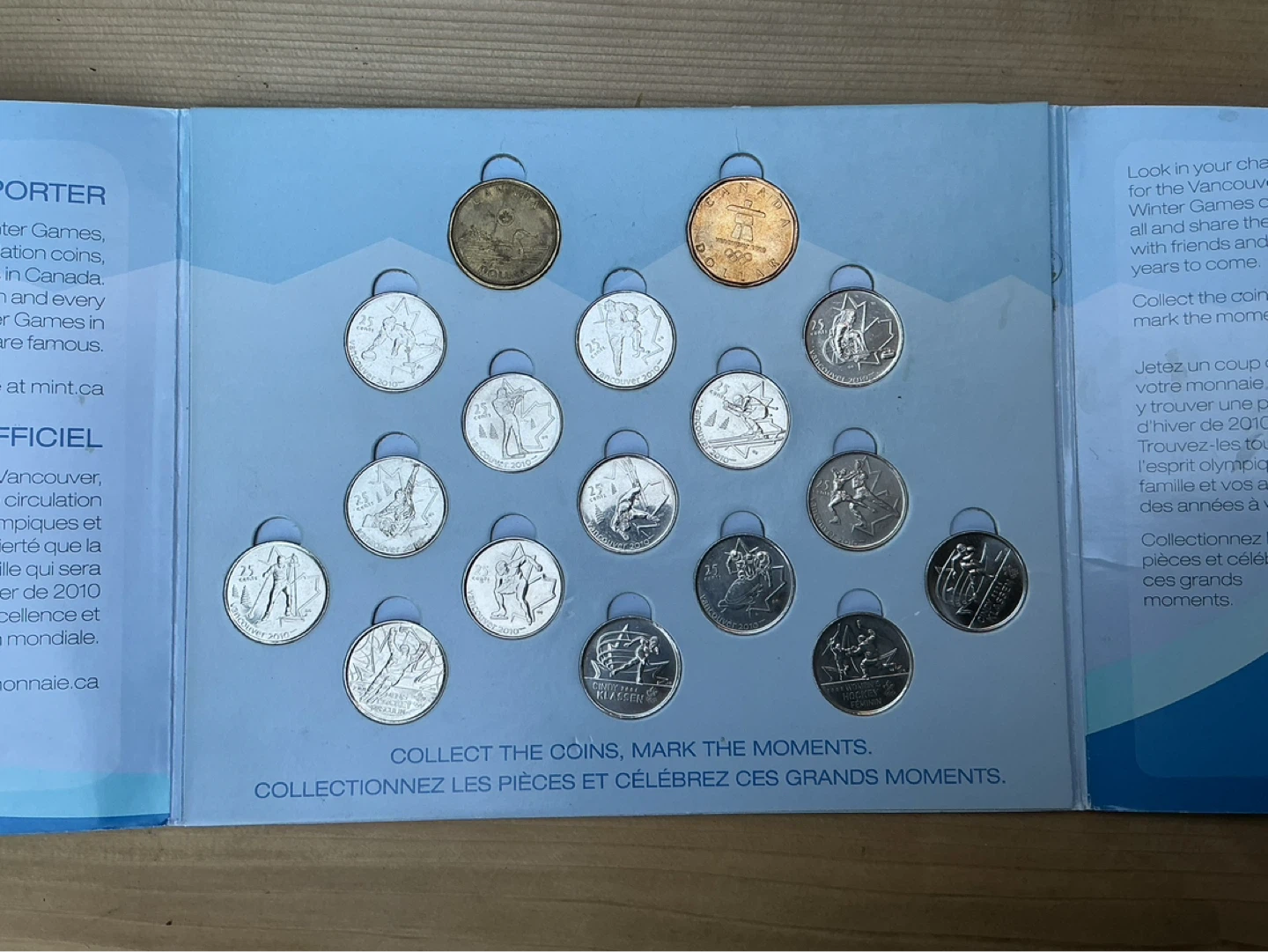 2010 CANADA VANCOUVER Olympics 17 Complete Coins Set Folder - photo 2