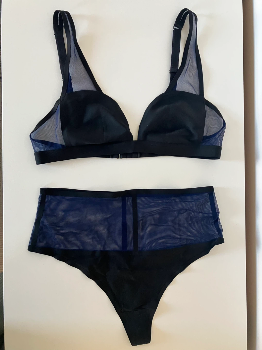 Victoria’s Secret Mesh Bralette and High Waisted Thong Set