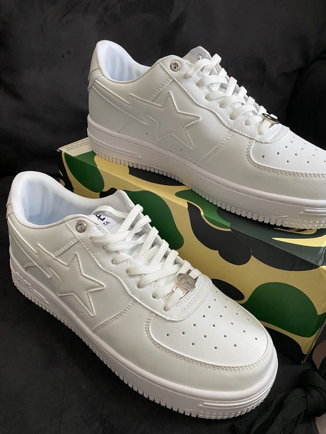 BAPE STA Low White Sneakers