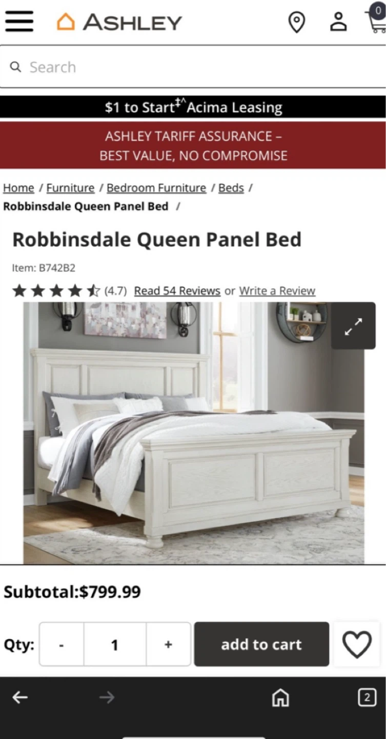 Ashley Furniture Robbinsdale Queen Panel Bed - photo 2