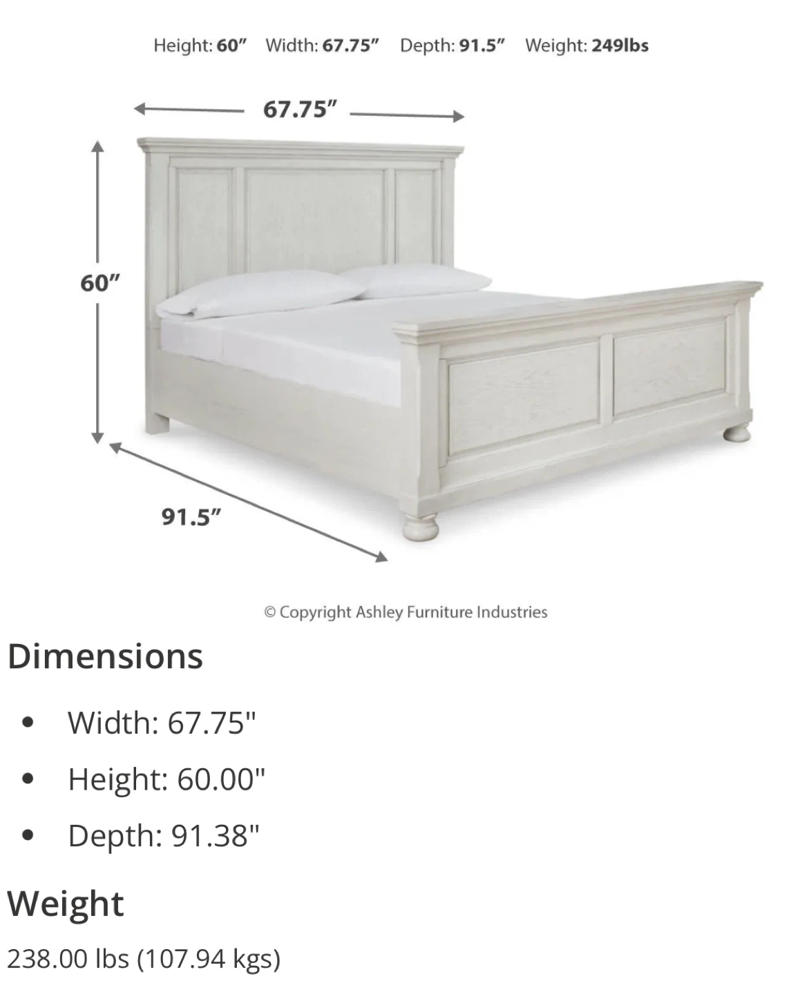 Ashley Furniture Robbinsdale Queen Panel Bed - photo 3
