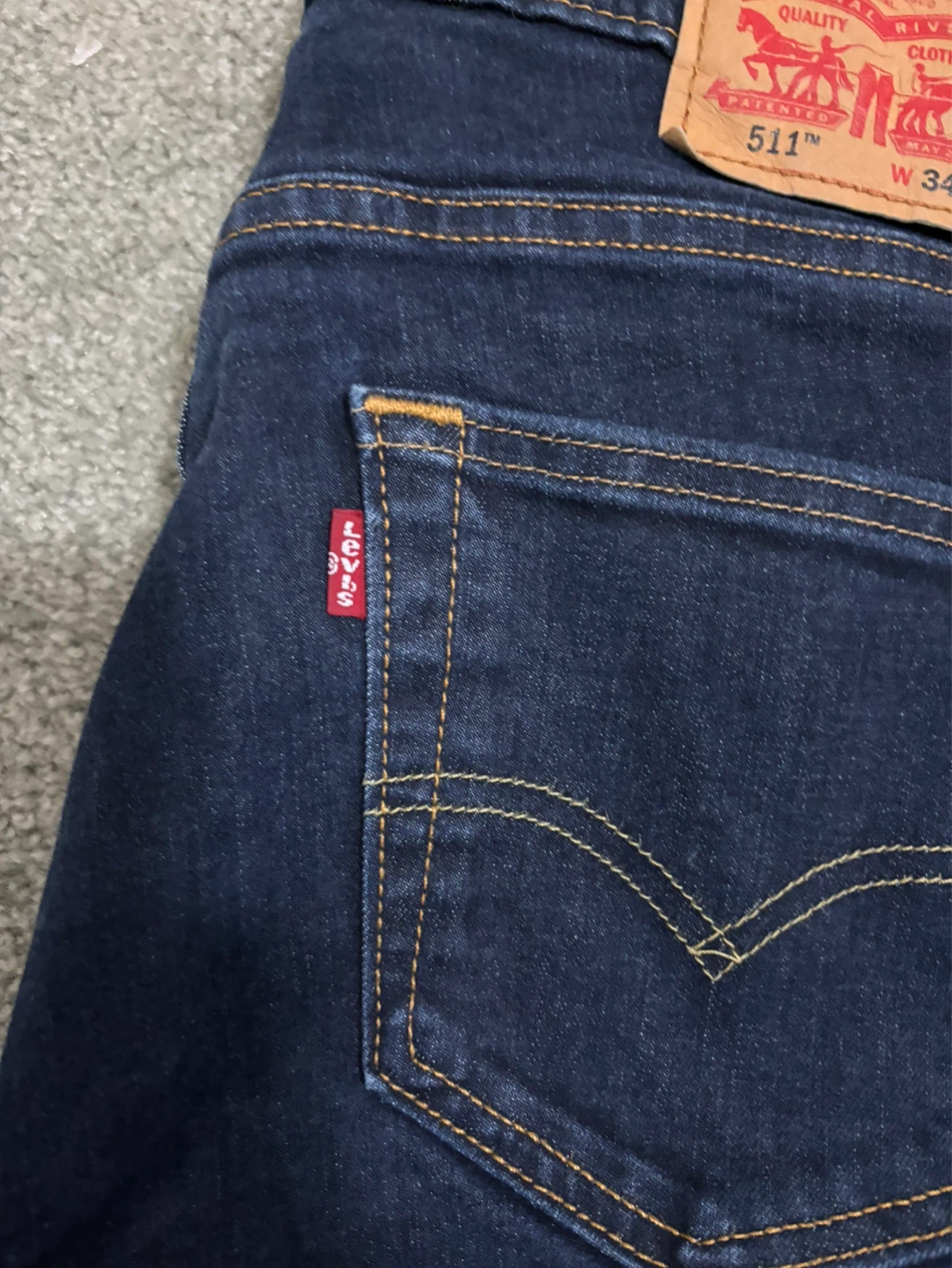 Levi's 511 Slim Fit Jeans - Dark Wash Size 34x32 - photo 4