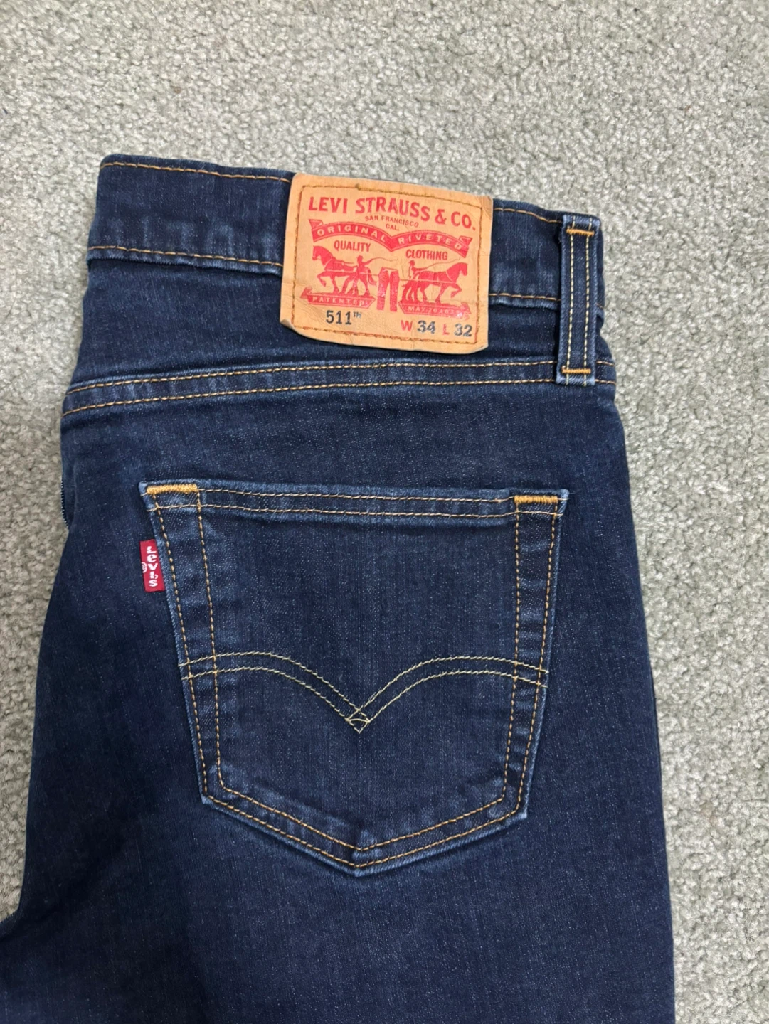 Levi's 511 Slim Fit Jeans - Dark Wash Size 34x32 - photo 3