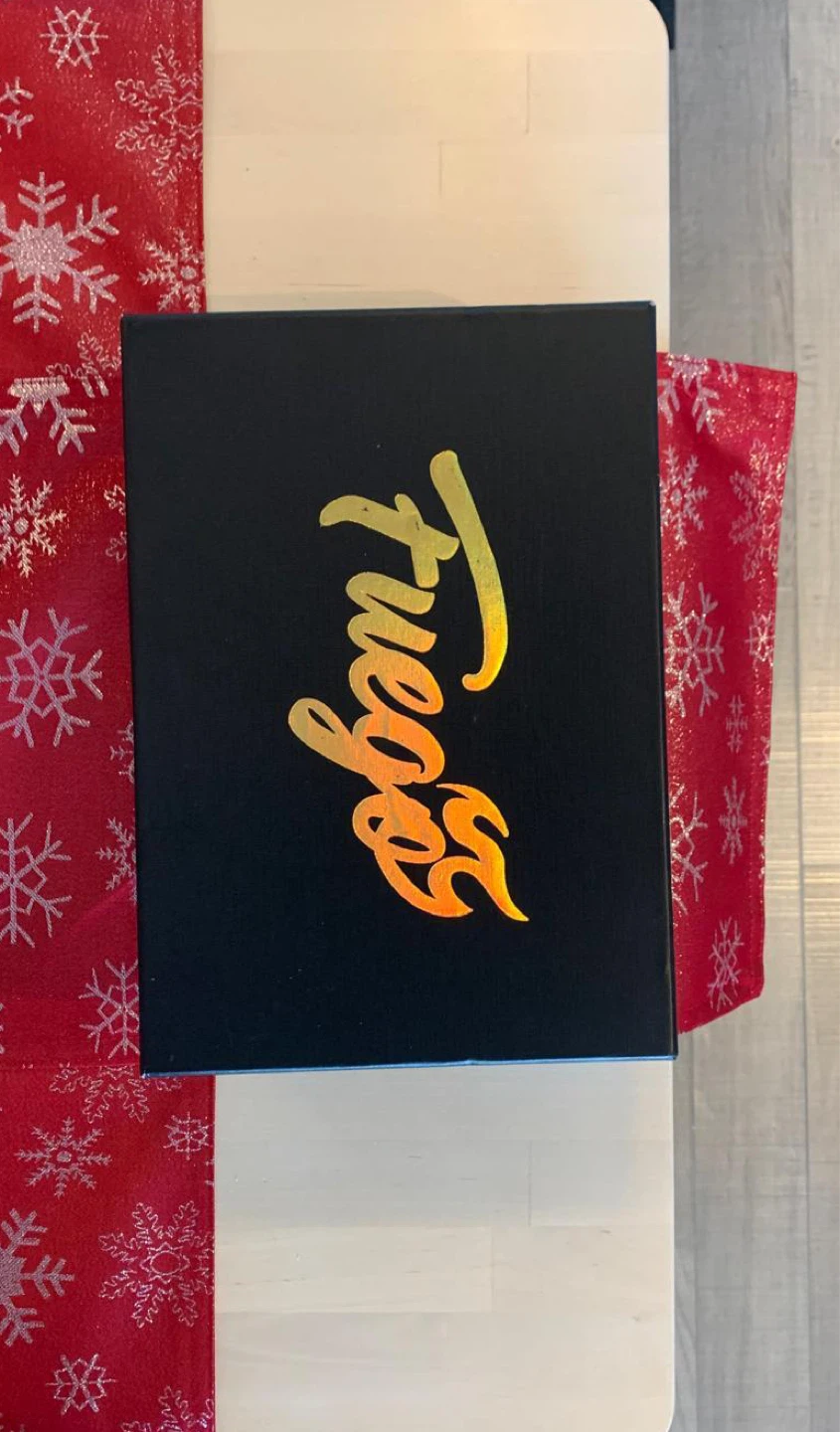 Fuego White Sneakers in Box