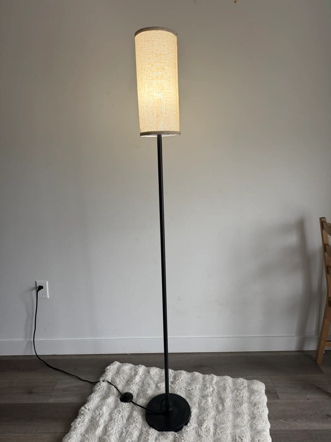 Floor Lamp with Drum Shade