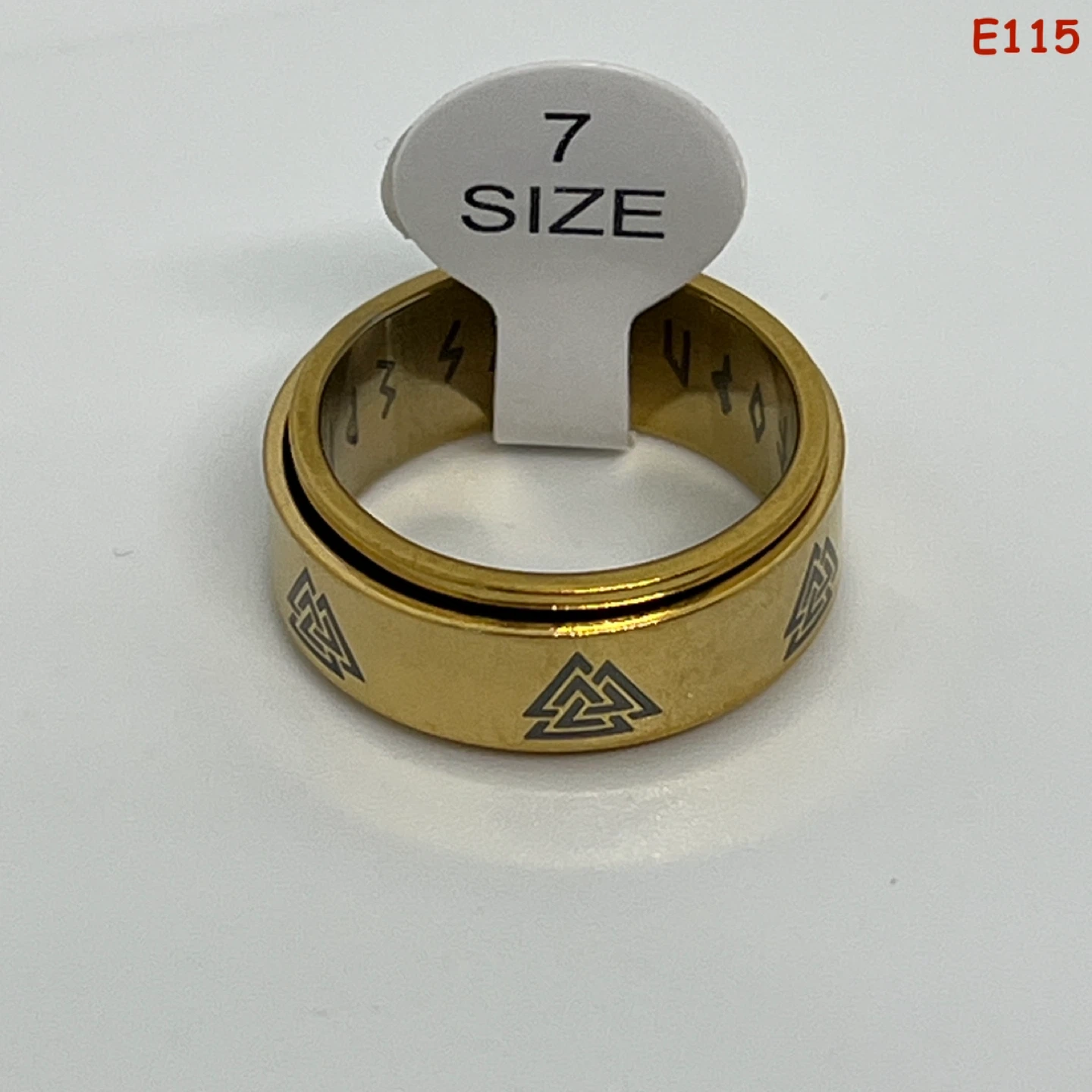 Gold-tone Spinner Ring Size 7