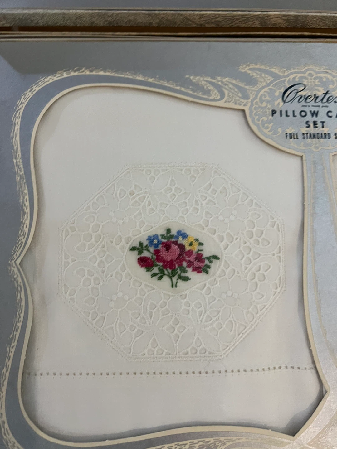 Collection of Vintage Overtex Embroidered Pillowcase Sets - photo 3