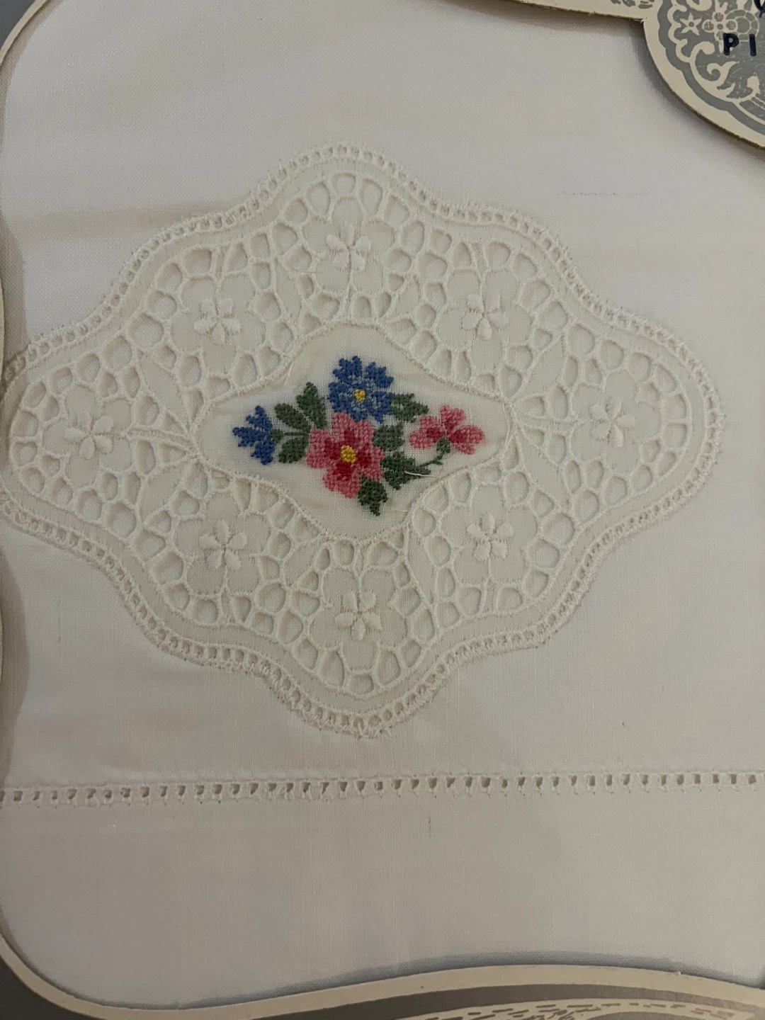 Collection of Vintage Overtex Embroidered Pillowcase Sets - photo 5