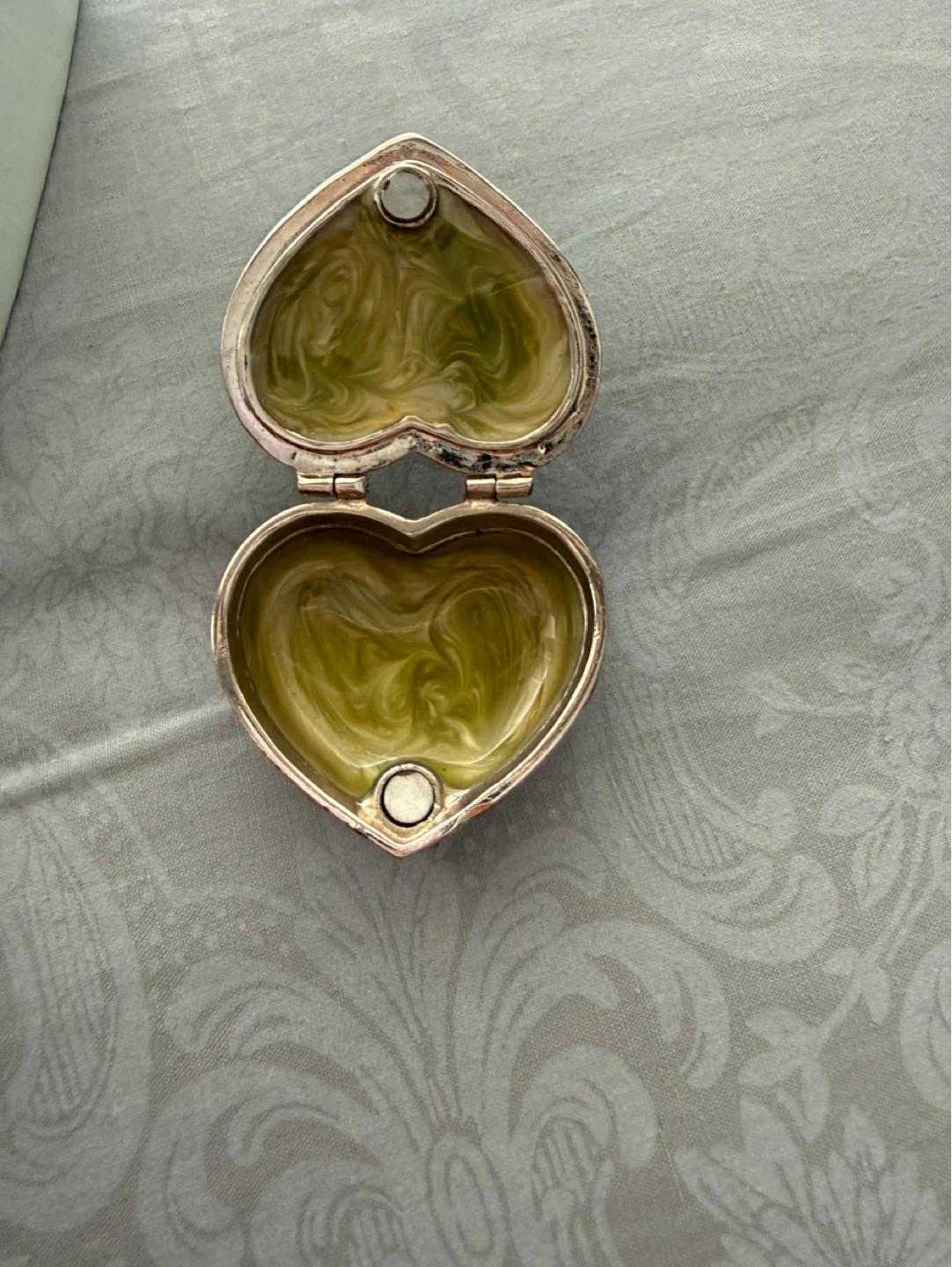 Vintage Monet Jewelry Heart Shaped trinket box - photo 5
