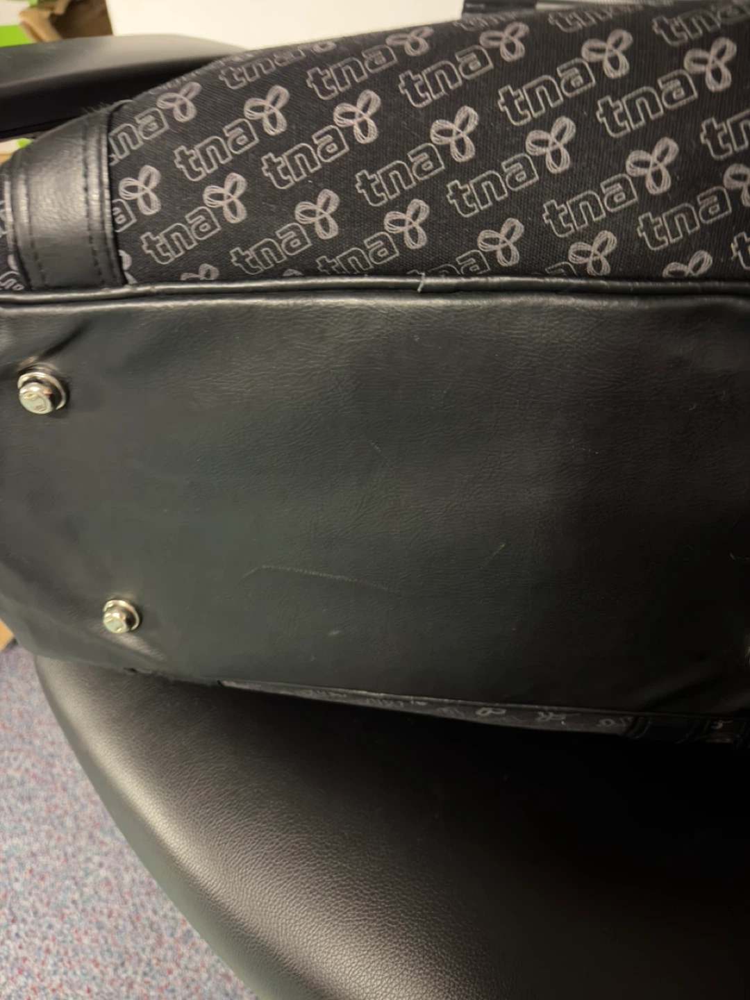 TNA Black Monogrammed Duffle Bag - photo 3