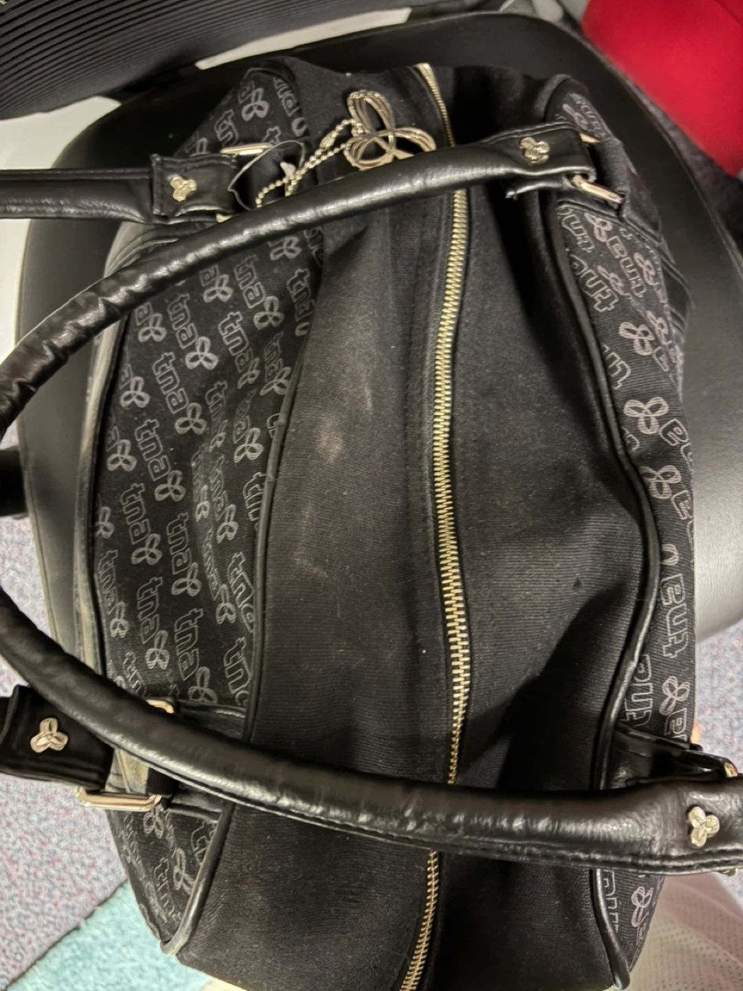 TNA Black Monogrammed Duffle Bag - photo 4