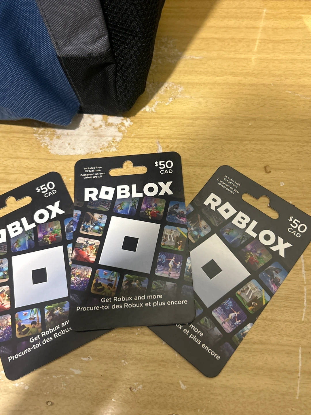Roblox $50 CAD Gift Cards (3 Total)