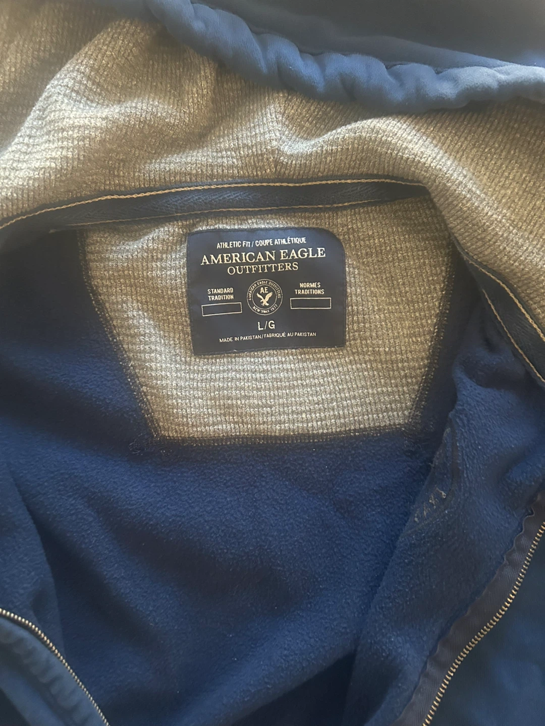 American Eagle Outfitters Full Zip Hoodie Navy L/G - photo 2