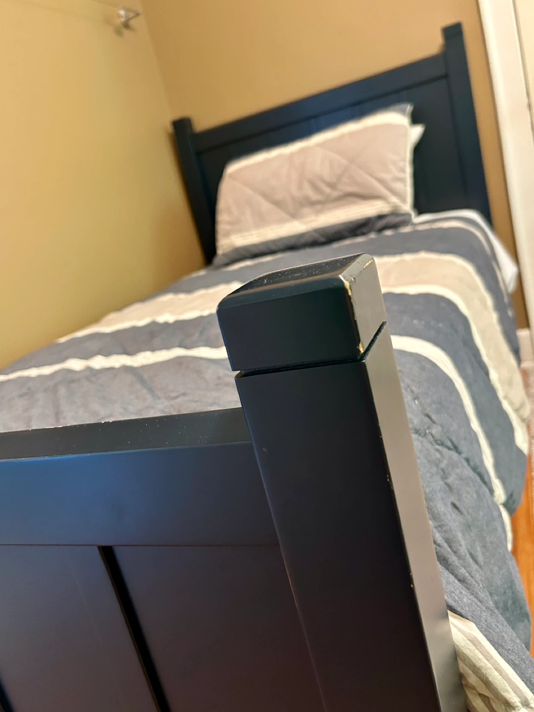 Pottery Barn Blue Twin Bed Frame - photo 2