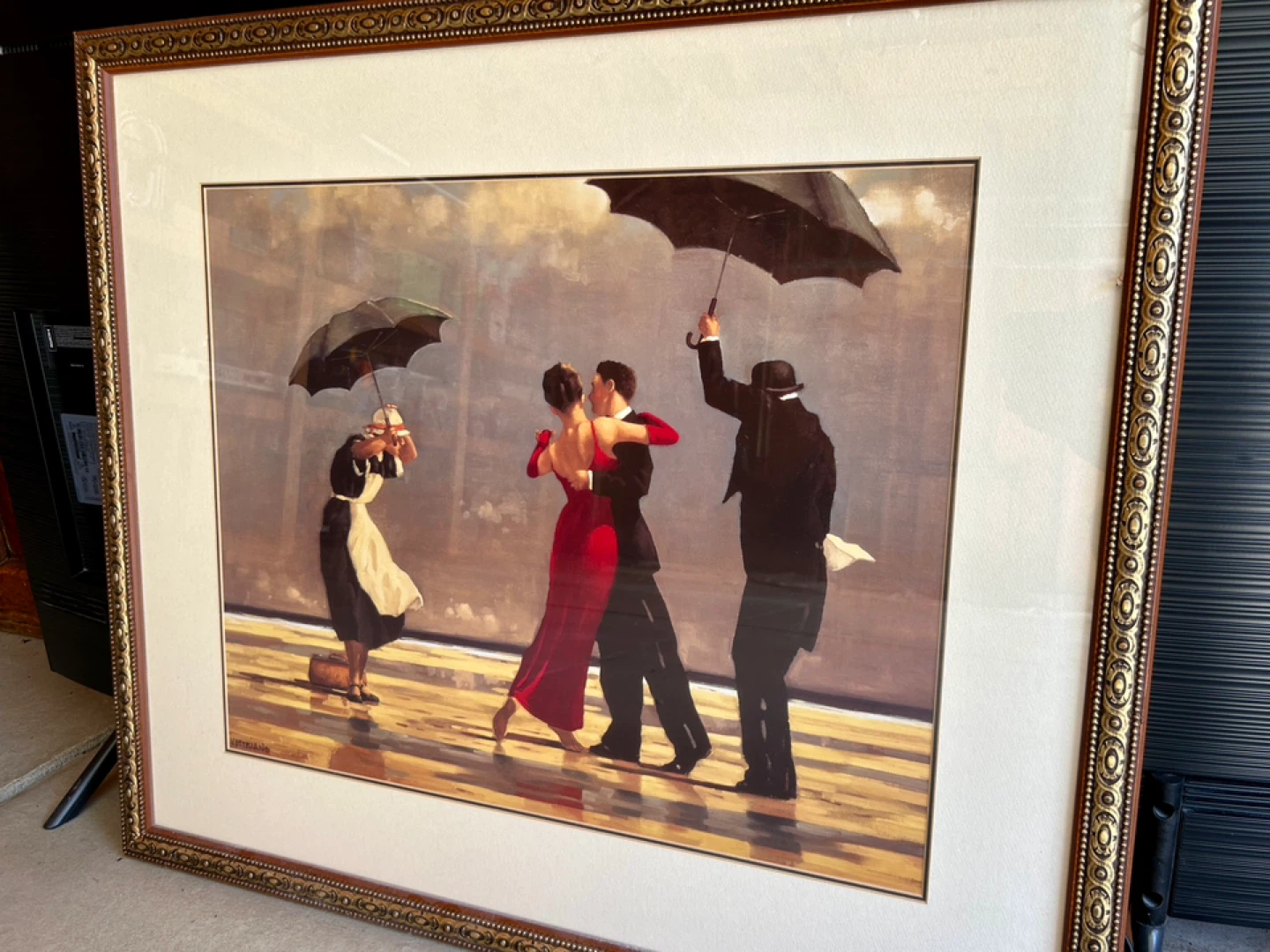 Framed Art Print - "Dance in the Rain"