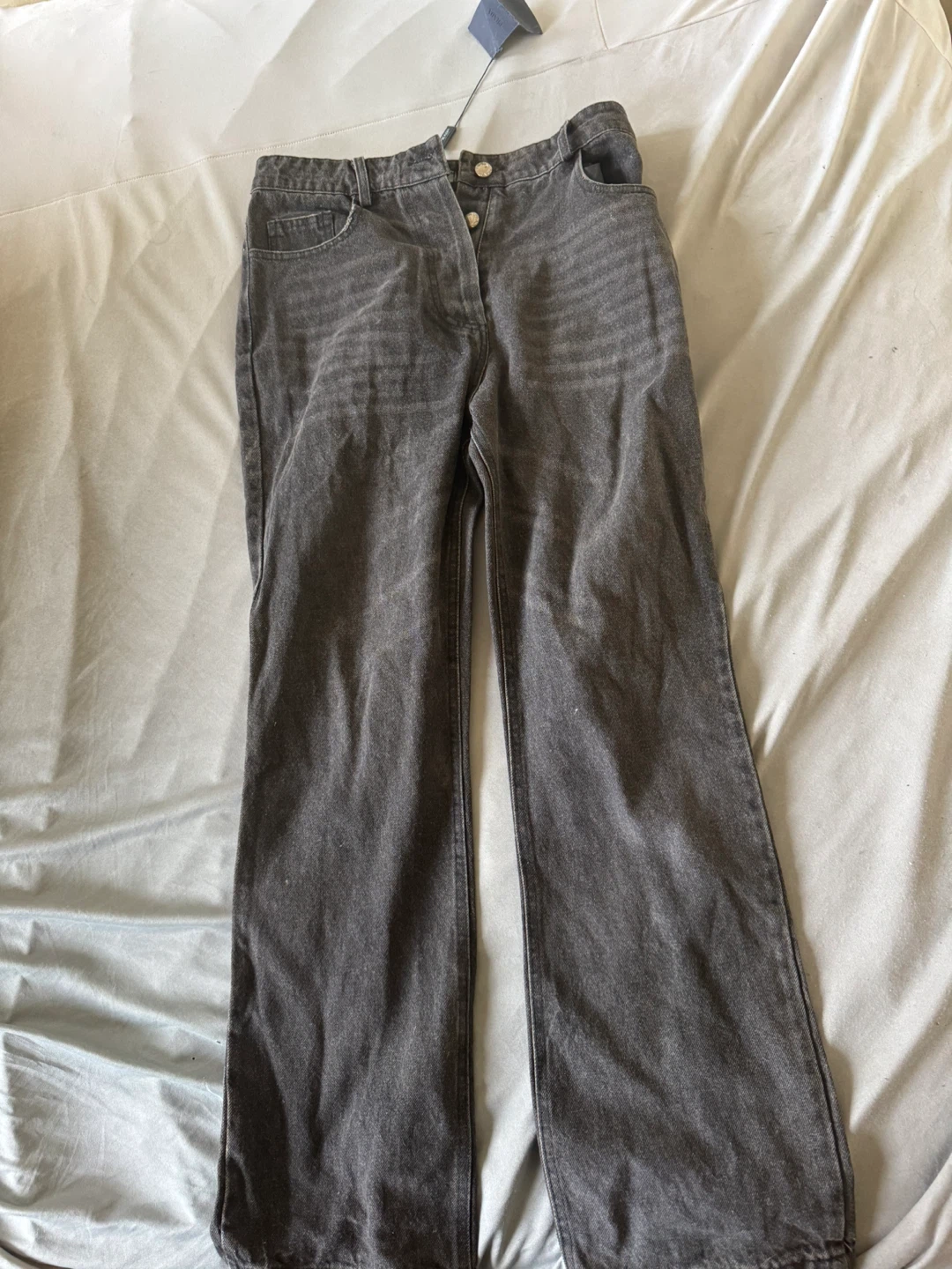 PRADA Milano Dark Wash Button Fly Jeans - photo 3