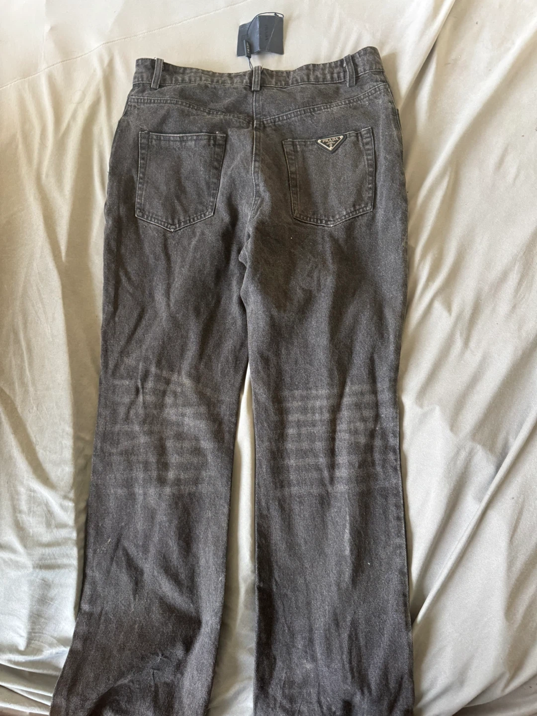 PRADA Milano Dark Wash Button Fly Jeans - photo 2