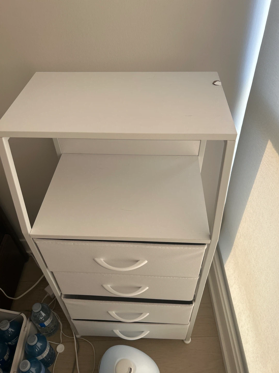 White 4-Drawer Storage Unit