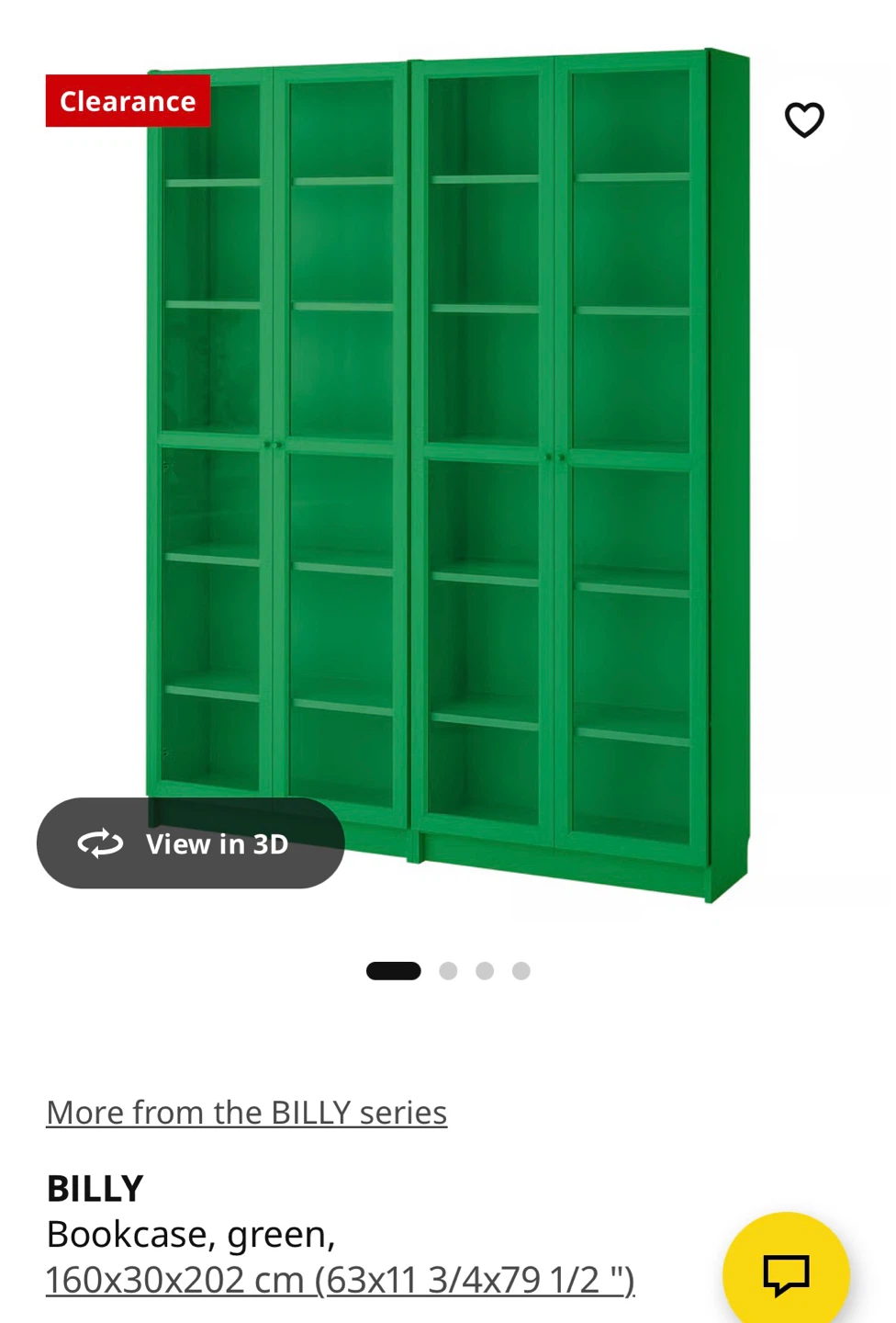 IKEA BILLY Bookcase, Green