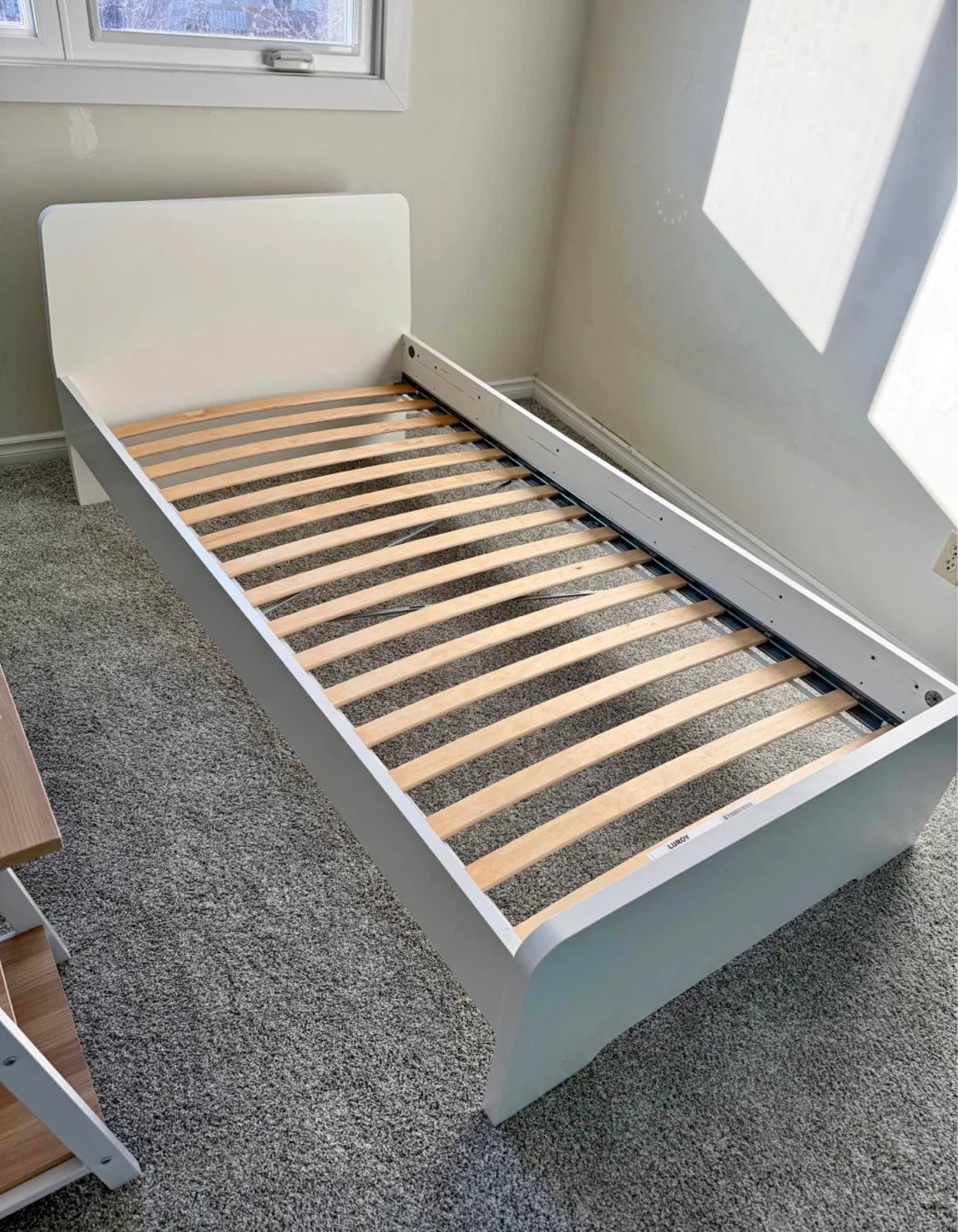 IKEA Twin bed frame white