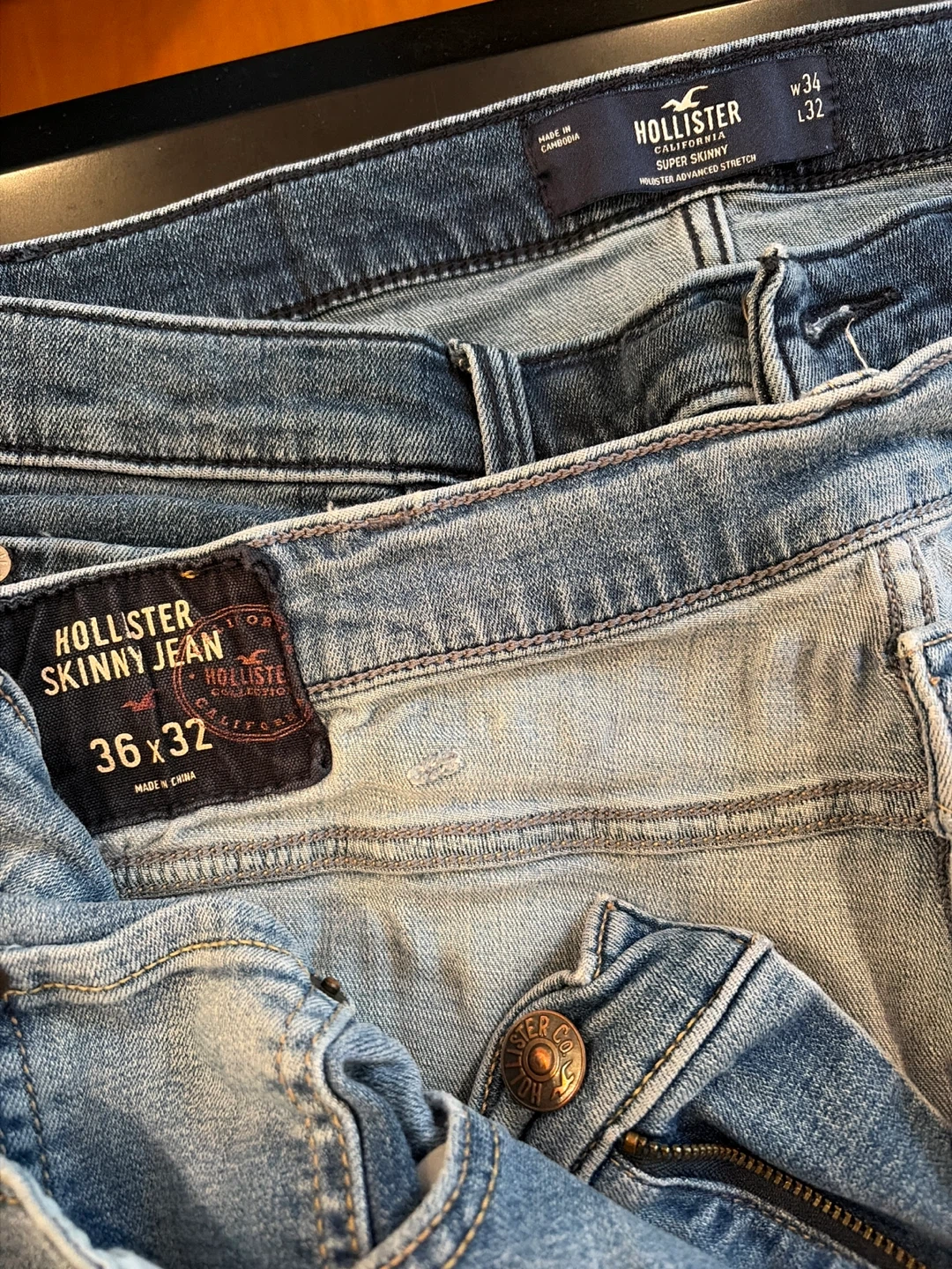 Hollister Skinny Jeans W36 L32 - photo 3
