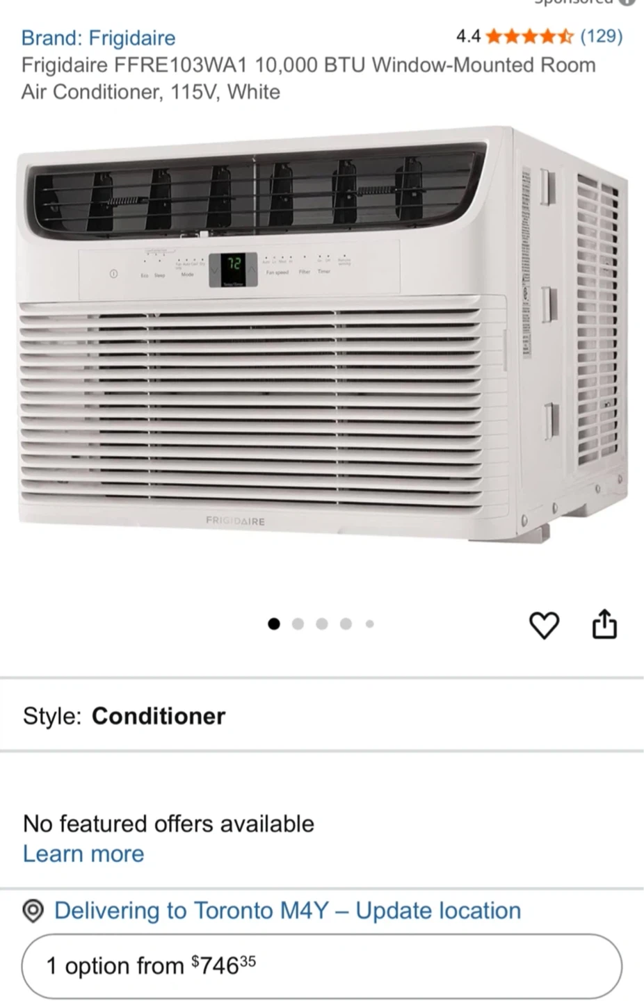 Frigidaire 10,000 BTU Window Air Conditioner-must go ASAP - photo 2