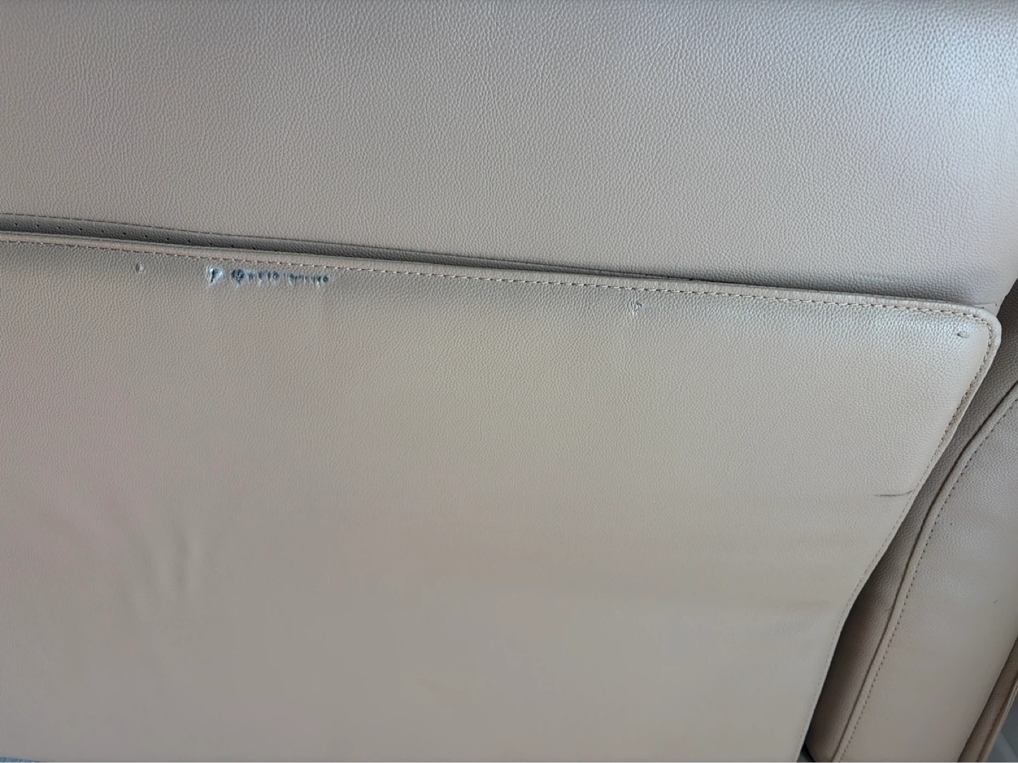 Tan Leather Sofa - photo 4