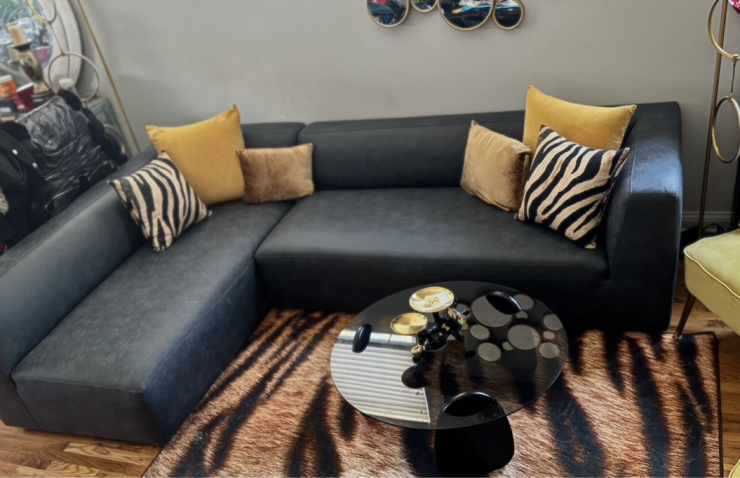 Dark Gray Sectional Sofa - photo 5