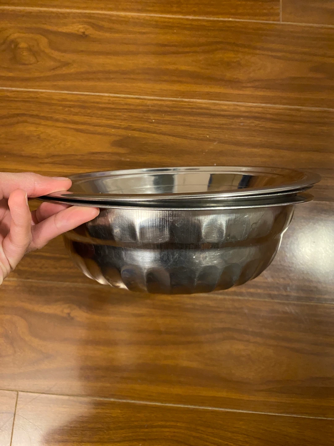 Set of 3 Stainless Steel Bowls - photo 4