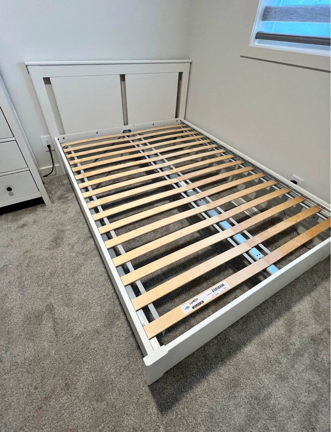 IKEA white full / double bed frame