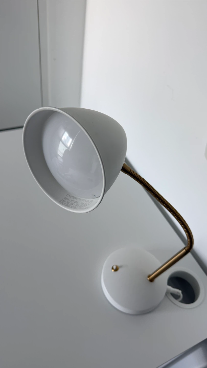 White Gooseneck Desk Lamp