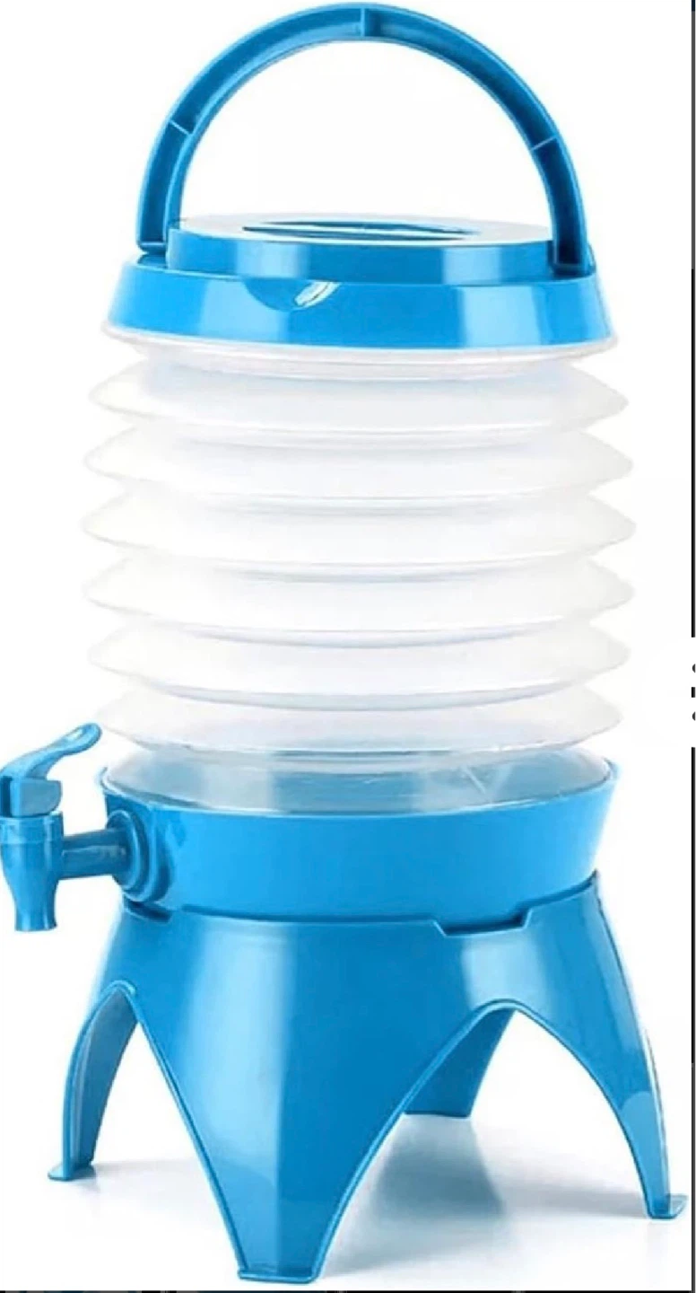 Collapsible Water Dispenser with Spigot and Stand