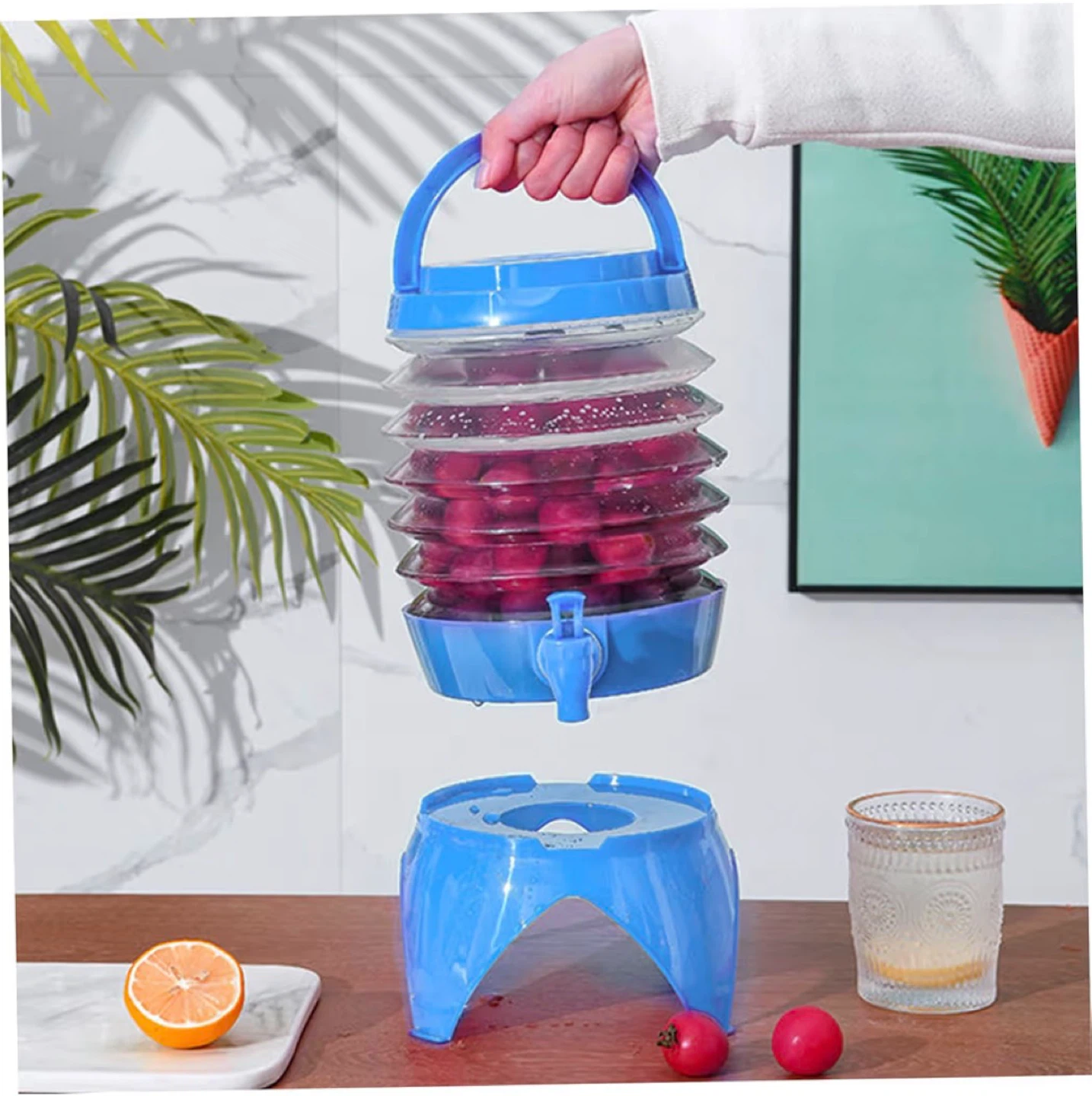 Collapsible Water Dispenser with Spigot and Stand - photo 4