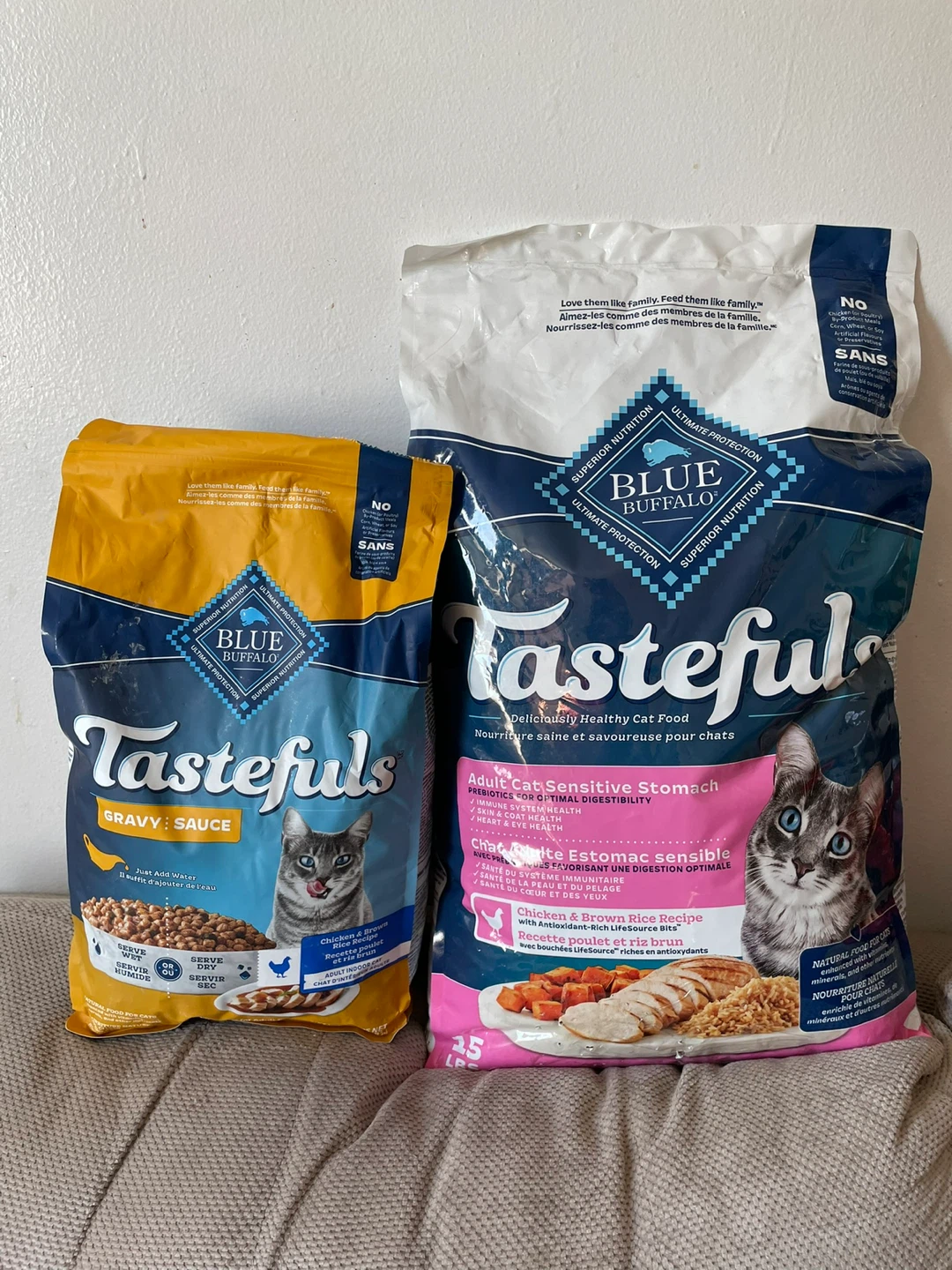 22lbs Blue Cat Food Lot