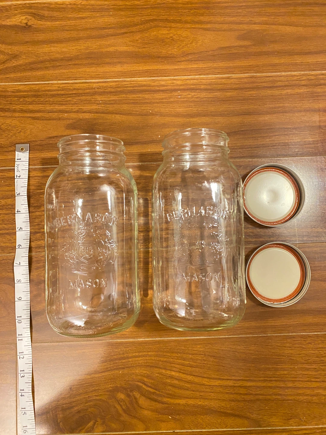 Set of 2 Large Mason Jars