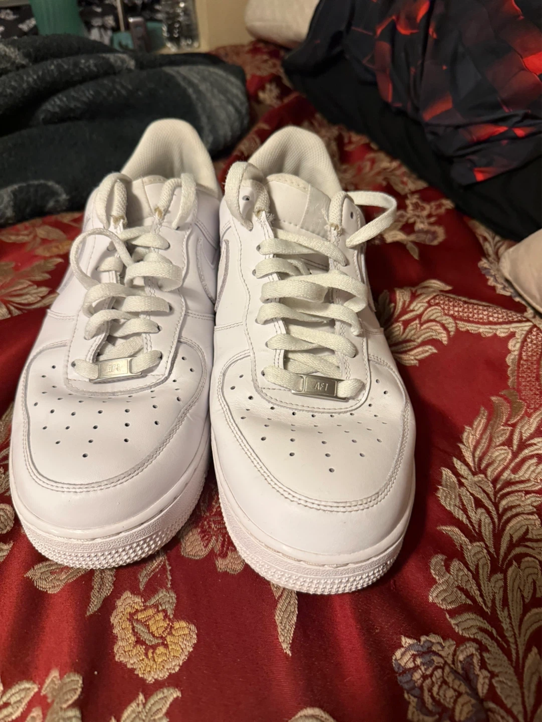 Nike Air Force 1 White Sneakers - photo 2