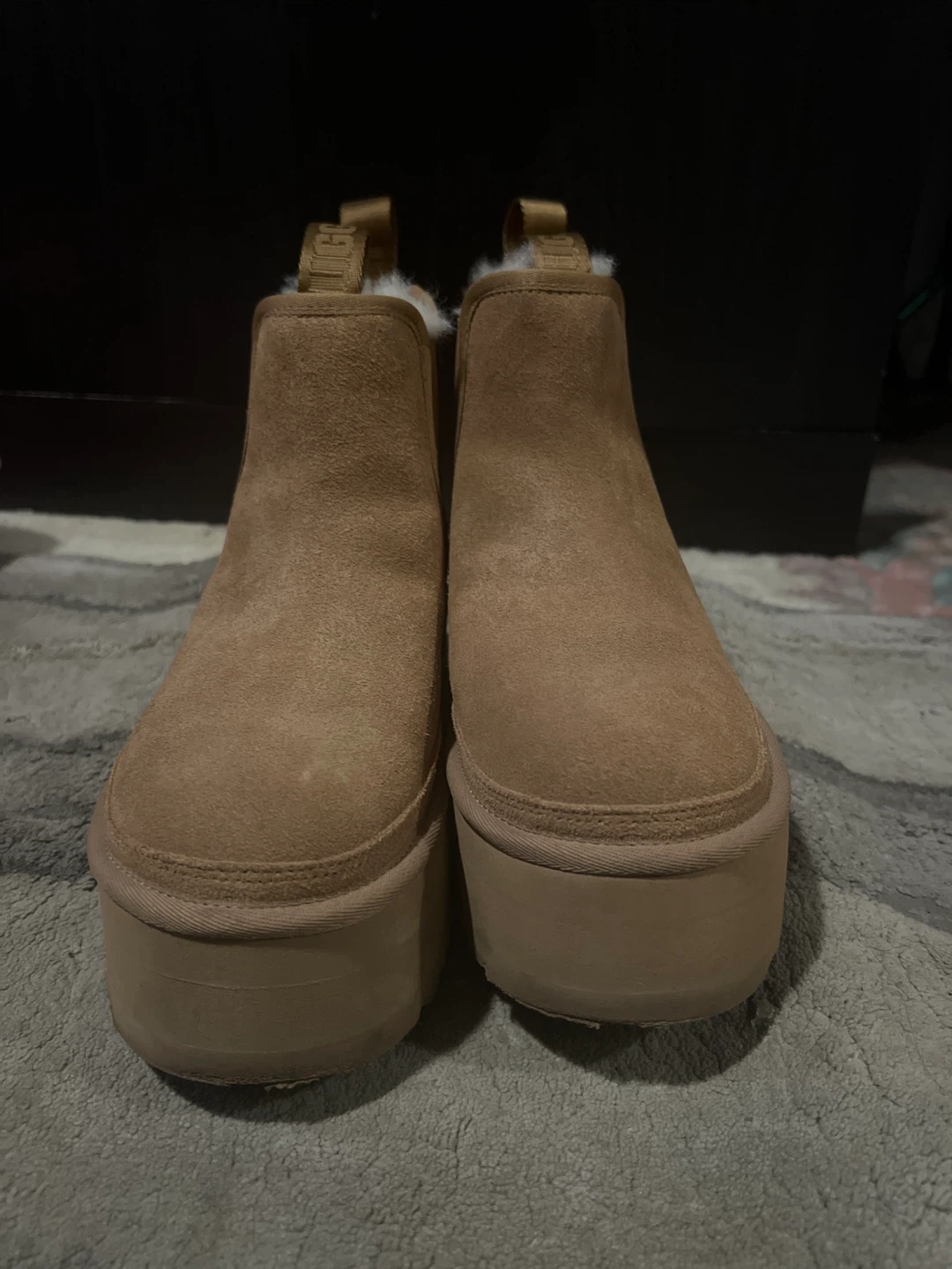 UGG Brown Suede Platform Chelsea Boots - photo 3