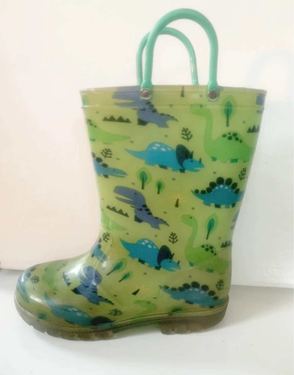 Kids Dinosaur Rain Boots Size 11 - photo 2