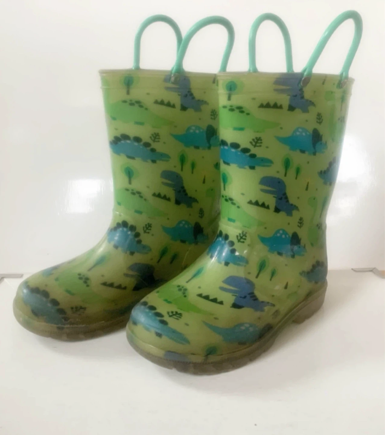 Kids Dinosaur Rain Boots Size 11