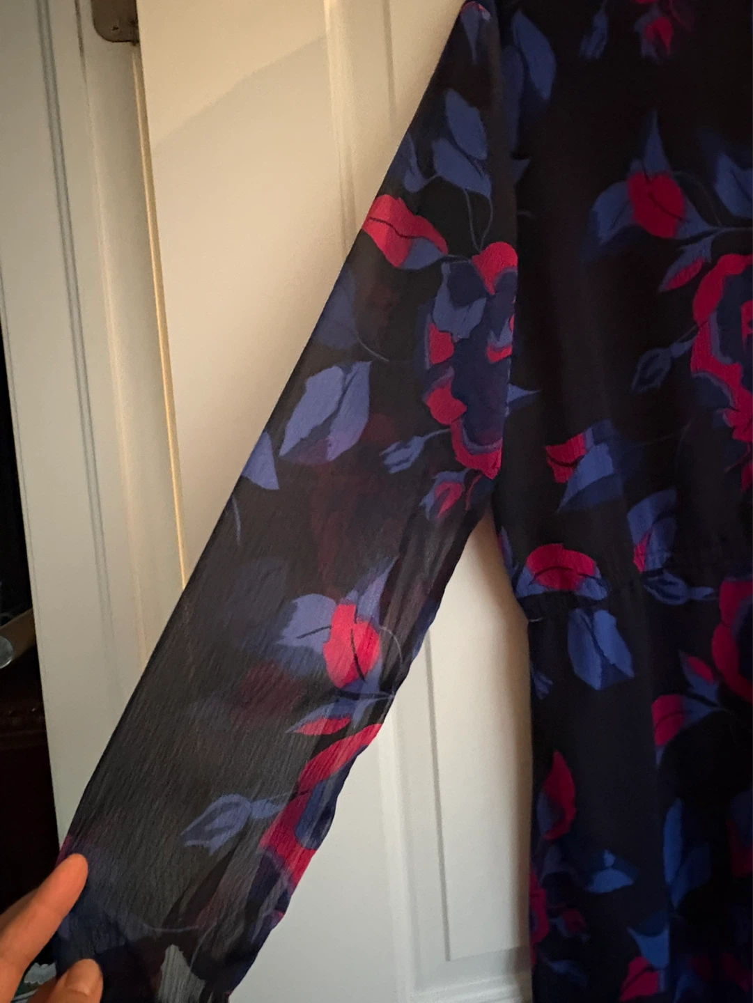 Women’s long sleeve Floral Dress -XL - photo 2