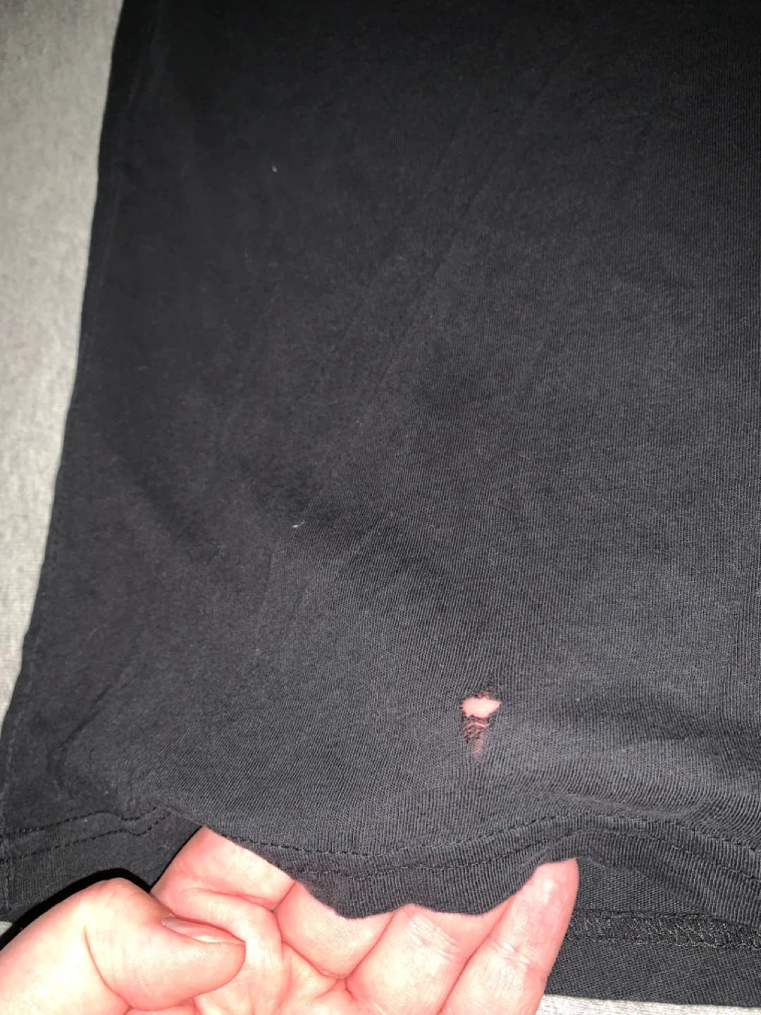 H&M XS Black T-Shirt - ***Has TWO holes*** - photo 4